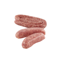 saucisse avec découpe isolé sur fond transparent png