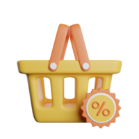 Shopping Basket Discount png