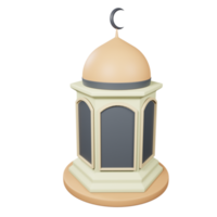 3D Ramadhan Mosque tower Illustration png