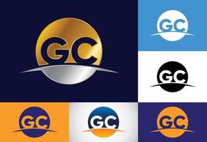 Initial Letter G C Logo Design Vector. Graphic Alphabet Symbol For Corporate Business Identity vector