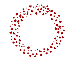 heart red Isolated on transparent background PNG file