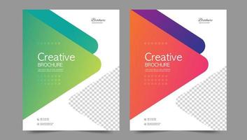 Cover template flyer design vector background