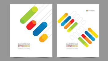 Cover template flyer design vector background