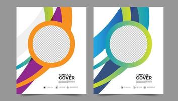 Cover template flyer design vector background