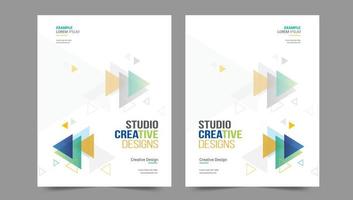 Cover template flyer design vector background