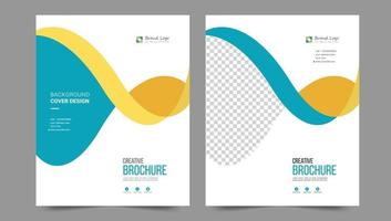 Cover template flyer design vector background