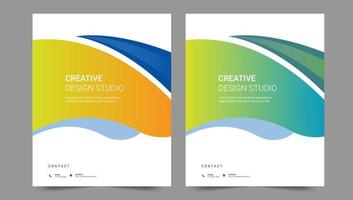 Cover template flyer design vector background