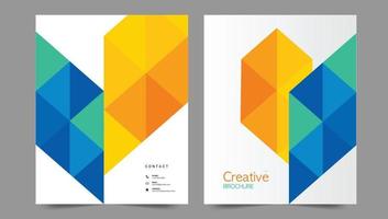 Cover template flyer design vector background