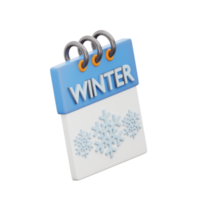 icono de navidad e invierno 3d png