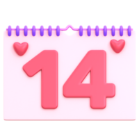 icono de san valentin 3d png