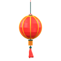 ano novo chinês 3d e decoração chinesa png