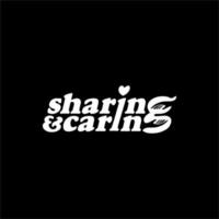 Sharing is Caring Text Illustration. Letter Expression for Logo, Poster or Graphic Design Element. Vector Illustration