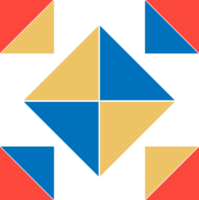 Geometrical abstract pattern design element png