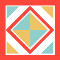 Geometrical abstract pattern design element png
