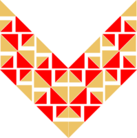 élément de conception de motif abstrait géométrique png