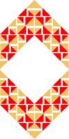 elemento de diseño de patrón abstracto geométrico png