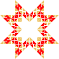 élément de conception de motif abstrait géométrique png