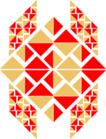 élément de conception de motif abstrait géométrique png