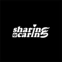 Sharing is Caring Text Illustration. Letter Expression for Logo, Poster or Graphic Design Element. Vector Illustration