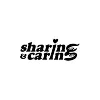 Sharing is Caring Text Illustration. Letter Expression for Logo, Poster or Graphic Design Element. Vector Illustration