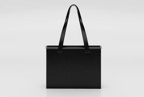 black woman boxy bag 3d illustration minimal rendering on white background. photo