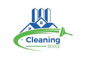 Clean service logo design, Vector design concept