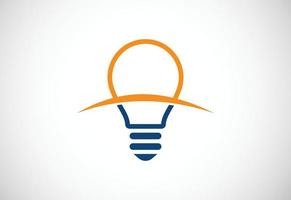 Light Bulb logo design, Vector design concept