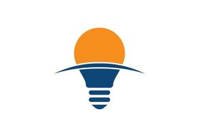 Light Bulb logo design, Vector design concept