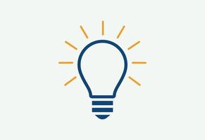 Light Bulb logo design, Vector design concept