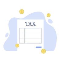 Online Tax payment, Income Tax return, Income tax calculation vector