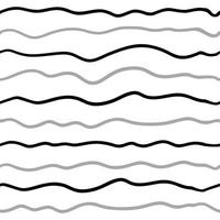 Wave line seamless pattern. Vector illustration isolated on white background.
