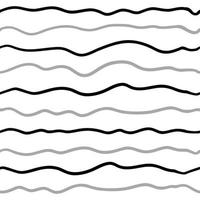 Wave line seamless pattern. Vector illustration isolated on white background.