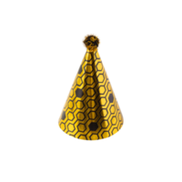 schwarz-goldener Partyhut-Ausschnitt, png-Datei png