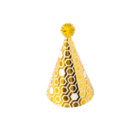 White and Golden Party Hat cutout, Png file