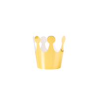 Realistic Golden Crown cutout, Png file