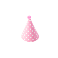 recorte de sombrero de fiesta rosa, archivo png