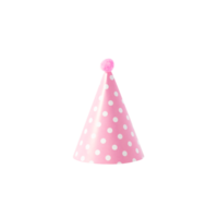 recorte de chapéu de festa rosa, arquivo png