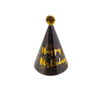 Black and Golden Party Hat cutout, Png file