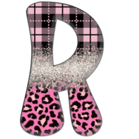 medio leopardo negro y rosa clipart png