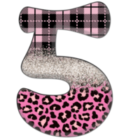 voor de helft luipaard zwart en roze clip art png