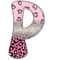 halv leopard svart och rosa ClipArt png