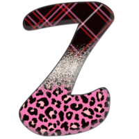 Half Leopard black and Pink Clipart png