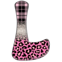 meio leopardo preto e rosa clipart png