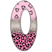 halber Leopard schwarz und rosa Cliparts png