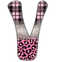 Half Leopard black and Pink Clipart png