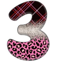 halber Leopard schwarz und rosa Cliparts png