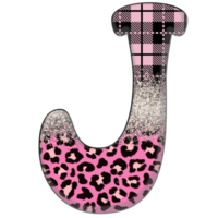 Half Leopard black and Pink Clipart png