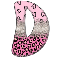 metà leopardo nero e rosa clipart png