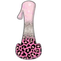 metà leopardo nero e rosa clipart png