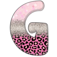 halv leopard svart och rosa ClipArt png